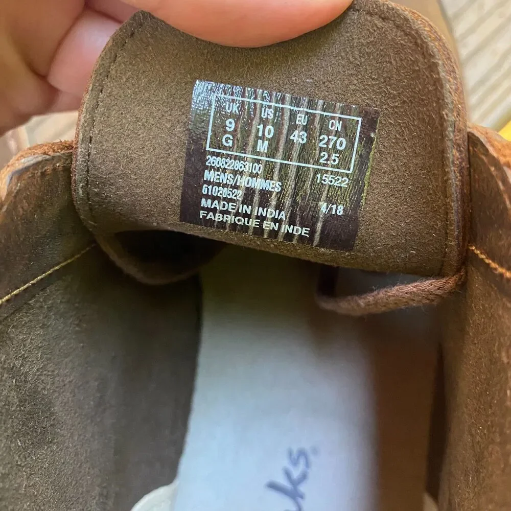 Clarks‎  Bushhacre 3 Chukka Boot Men's 10 Color Brown